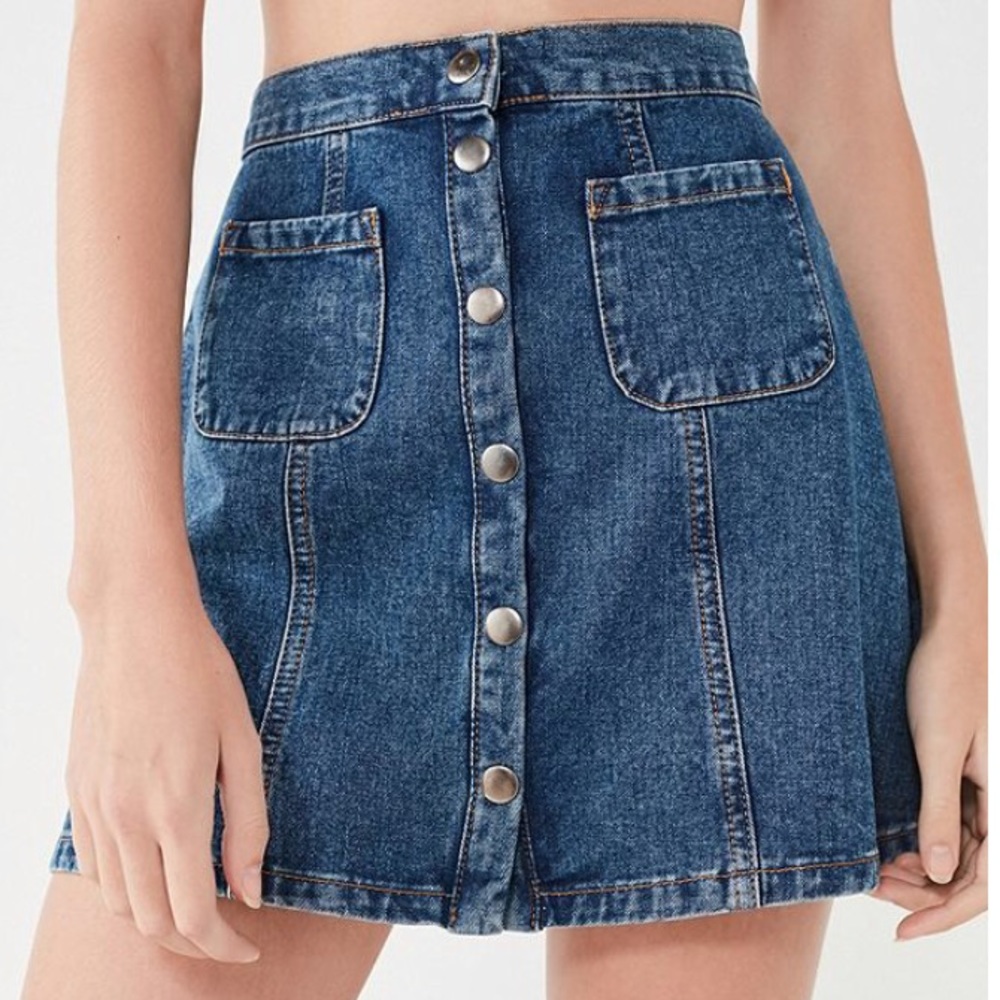 Urban Outfitters BDG denim button-front skirt